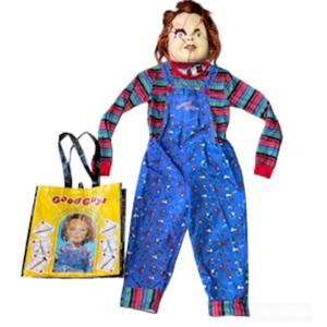 VTG Youth Good Guy Chucky Childs Play Halloween Costume Treat Bag See Measure